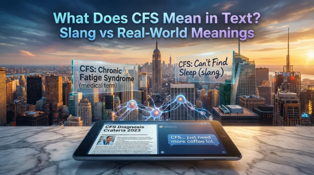 What Does CFS Mean in Text?