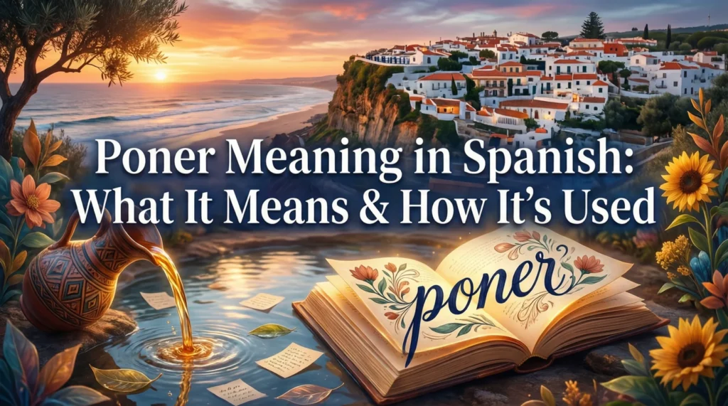 Poner Meaning in Spanish
