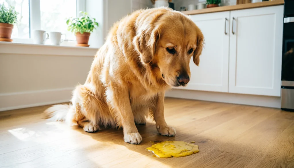 What Does Yellow Vomit Mean in Dogs