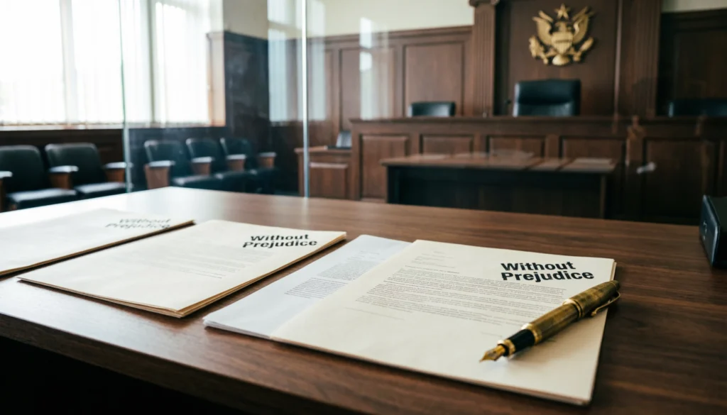 Without Prejudice Mean in a Court Case