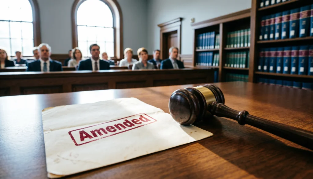 What Does Amended Mean in Court