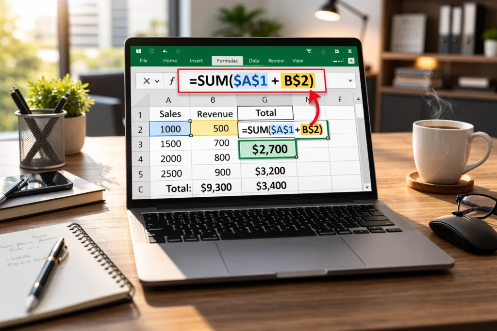 Dollar Sign Mean in Excel