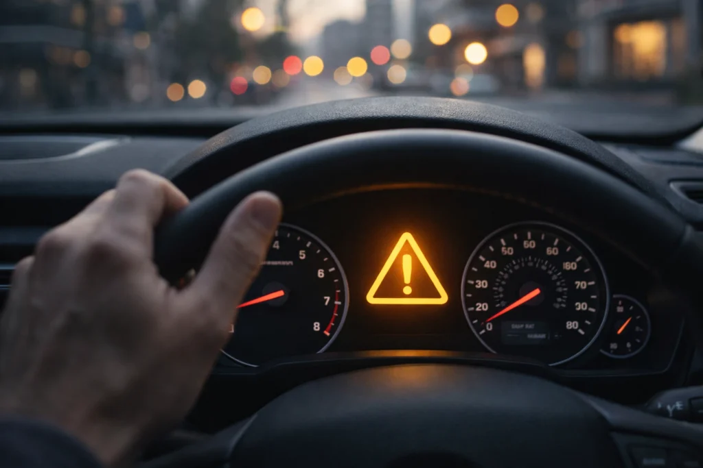 Yellow Exclamation Mark Mean in Car