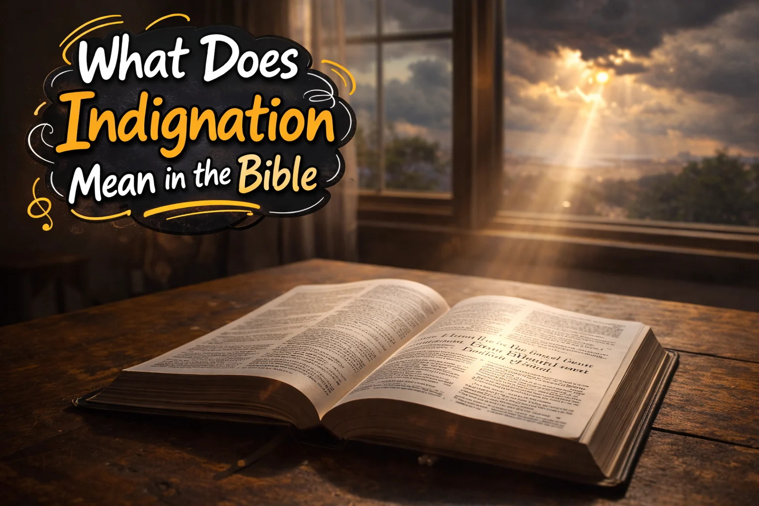 What Does Indignation Mean in the Bible