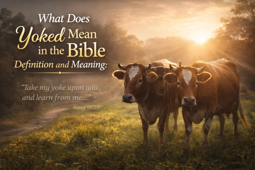 What Does Yoked Mean in the Bible