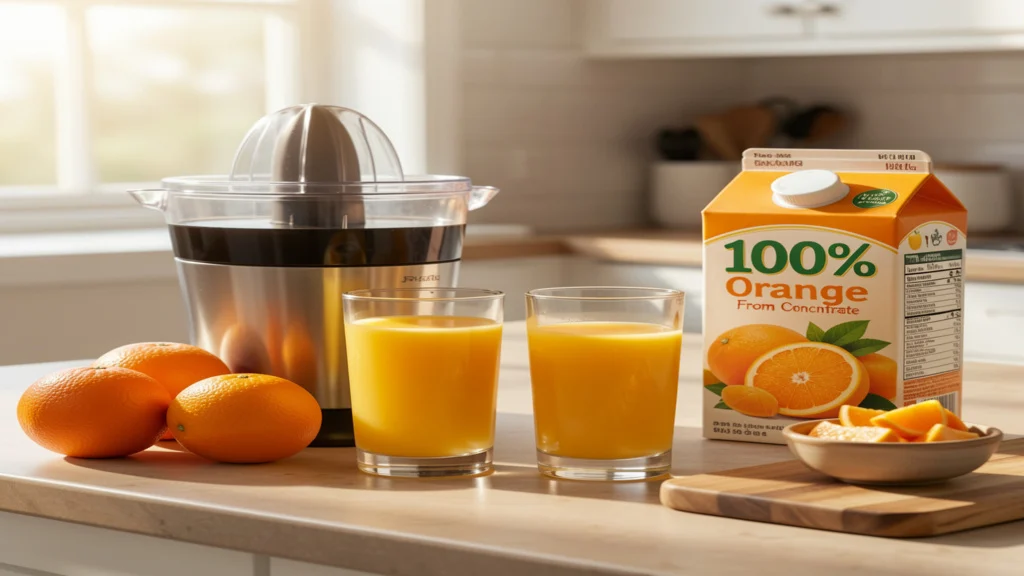 From Concentrate Mean in Juice